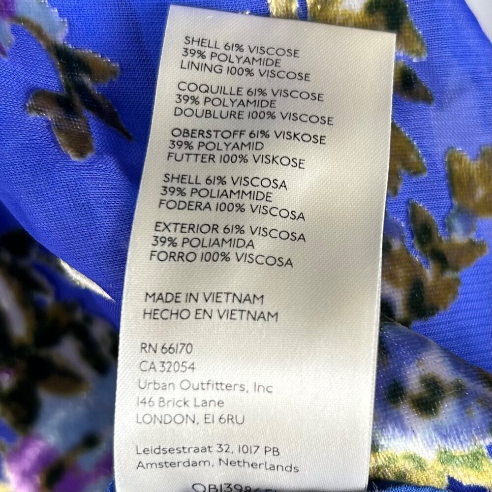 Free People Size XS Dress Sheer Lined Babydoll Sundress Brunch Summer Mini - Picture 11 of 11
